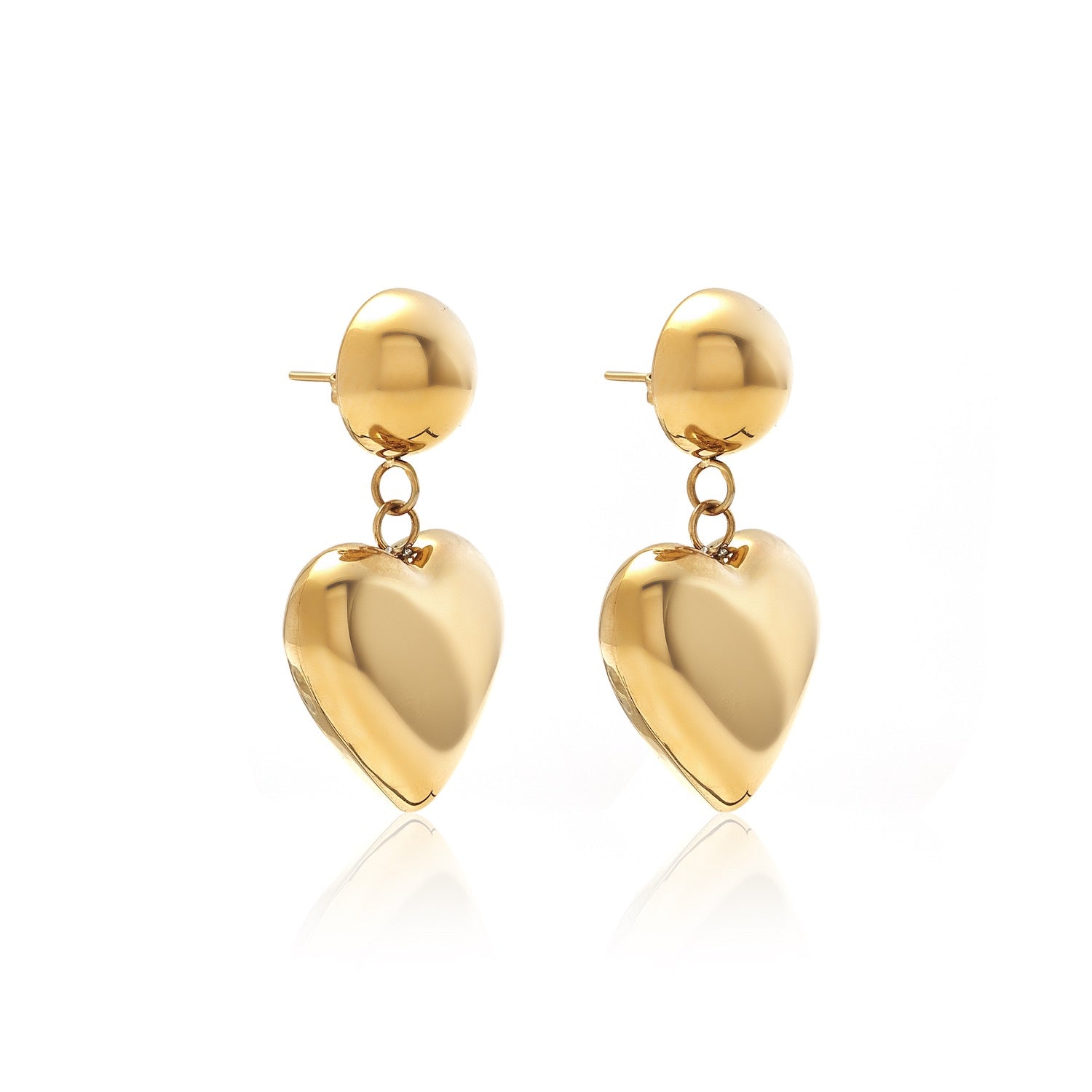 good thing Silk & Steel Cupid Drop Earrings - Gold