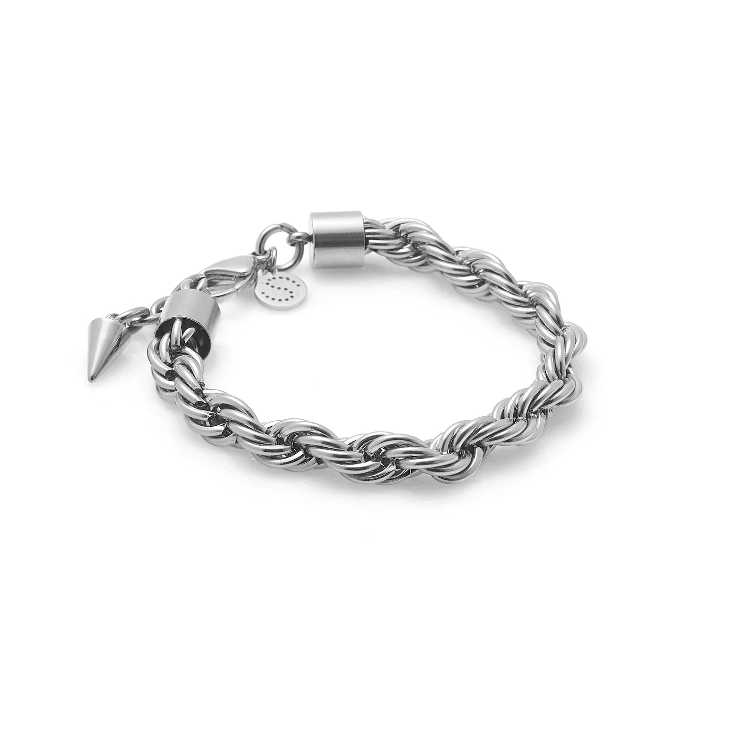 Good Thing Silk & Steel Eclipse Bracelet - Silver