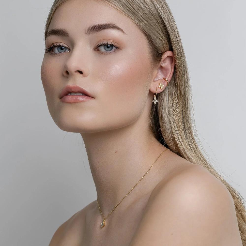 Good Thing Silk & Steel Flora Necklace - Gold