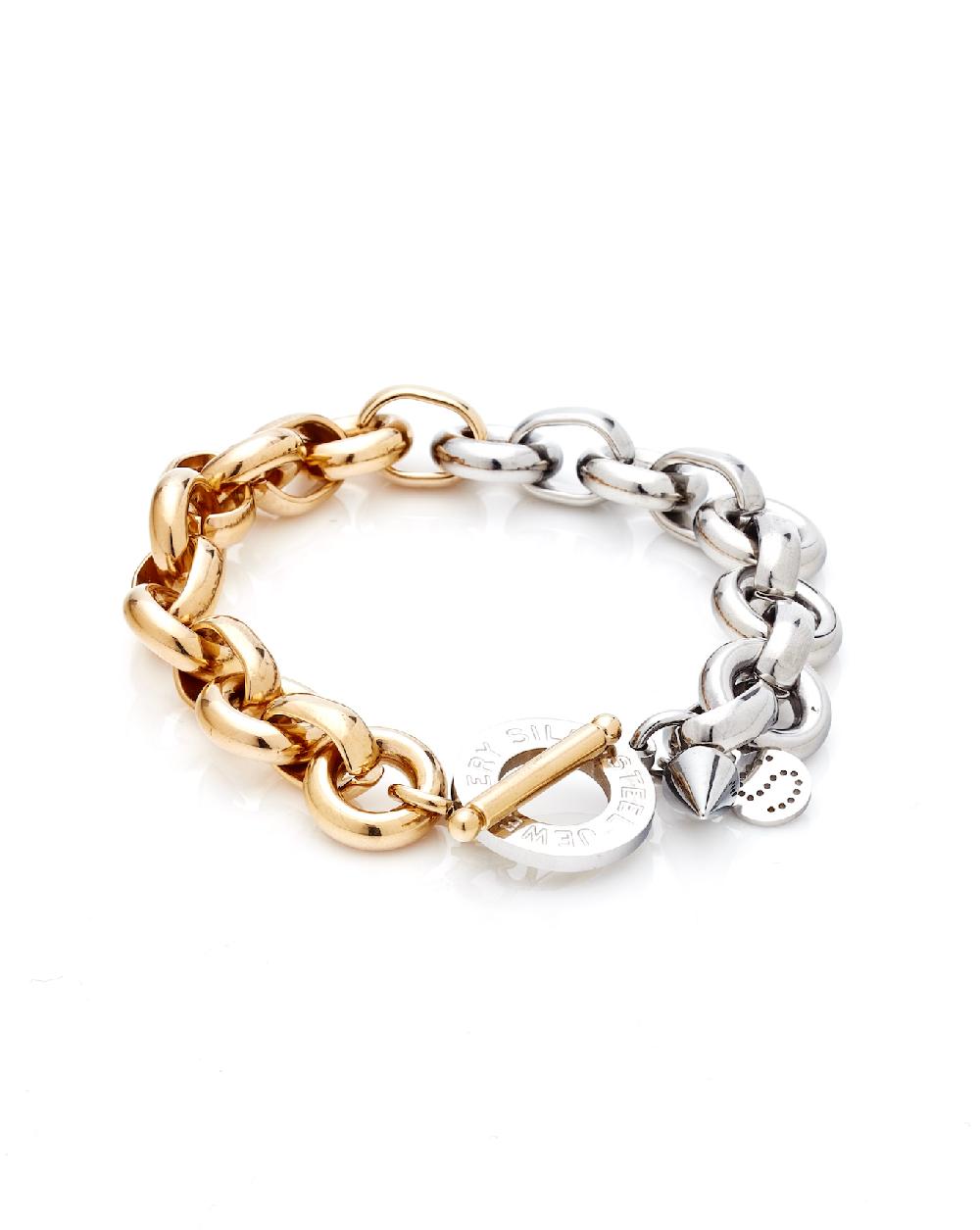 good thing Silk & Steel Heirloom Bracelet - Two Tone