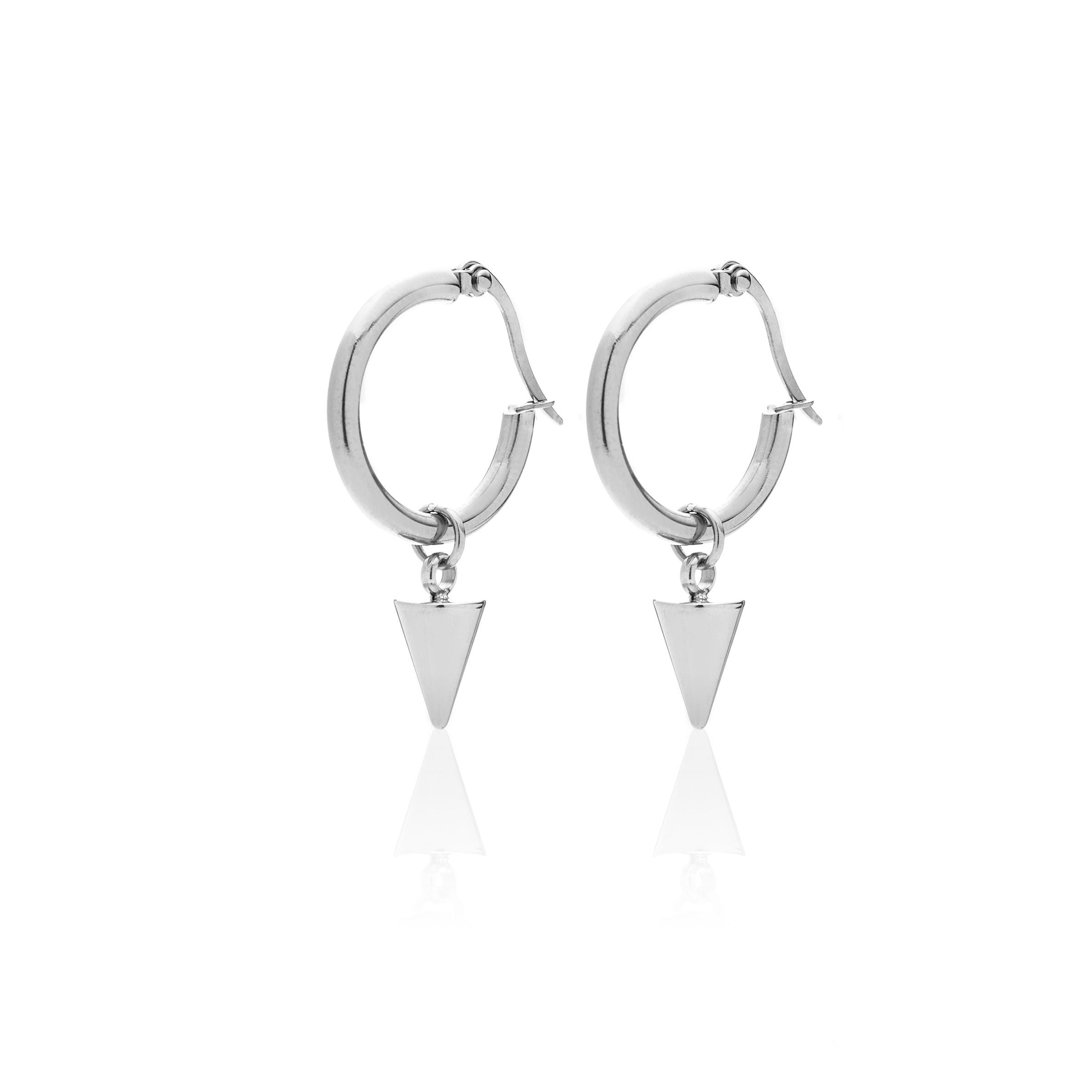 good thing Silk & Steel Kate Hoops - Silver
