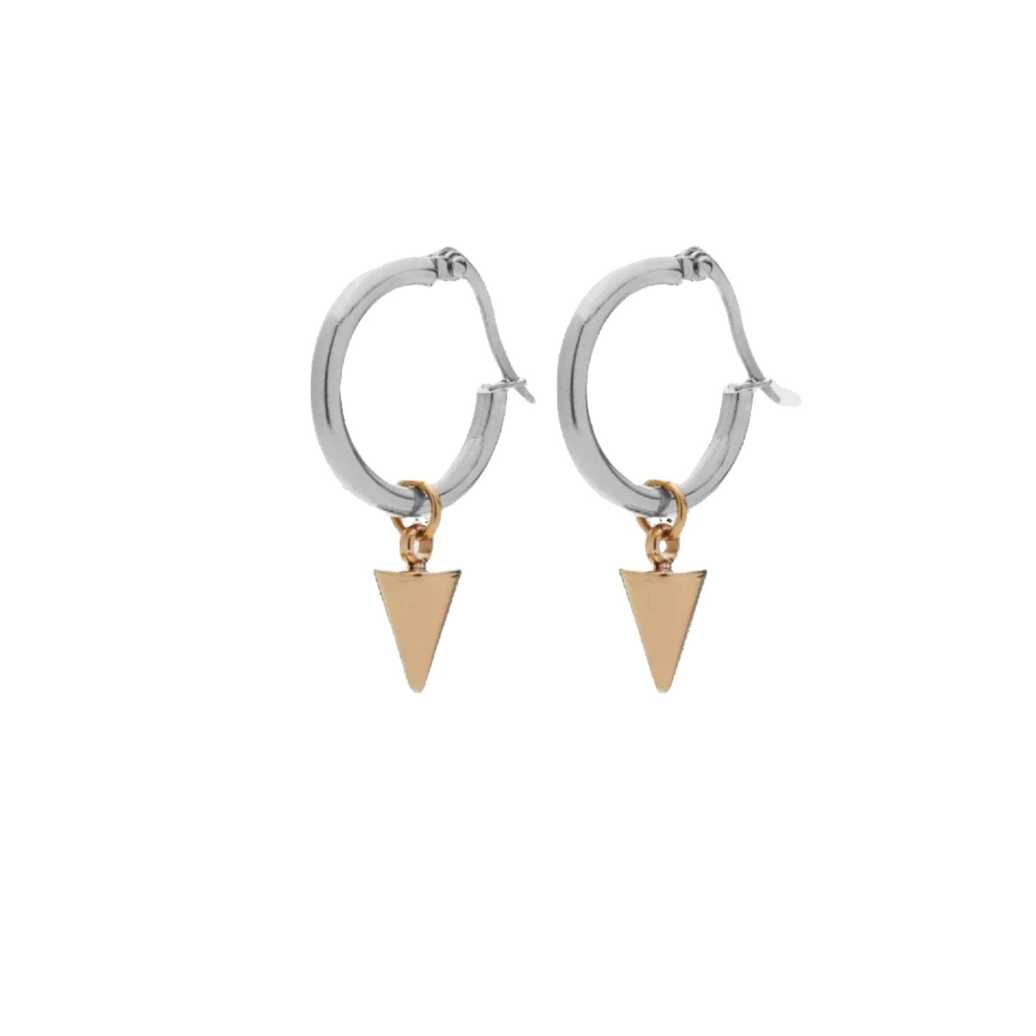 good thing Silk & Steel Kate Hoops - Two Tone