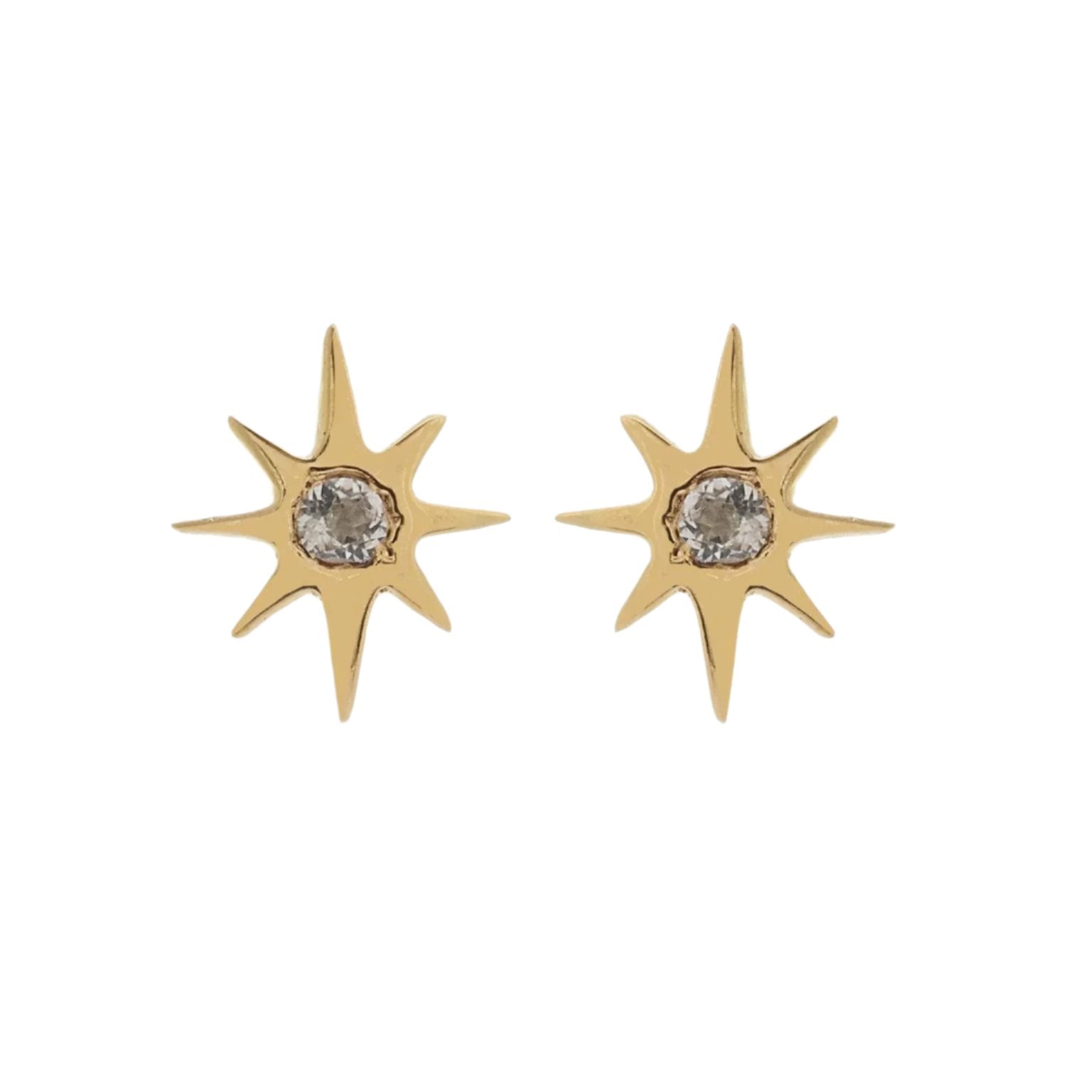good thing Silk & Steel Superfine Star Studs - Gold