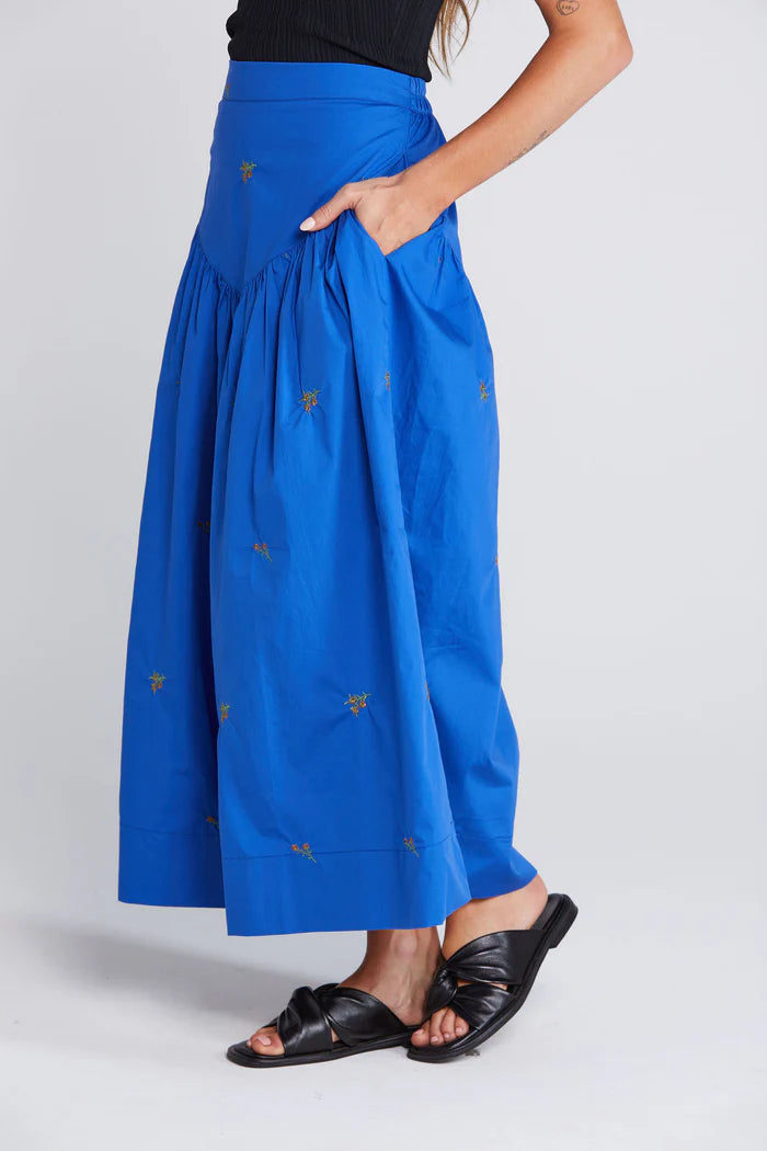 Good Thing Thing Thing Aria Skirt - Cobalt Blossom