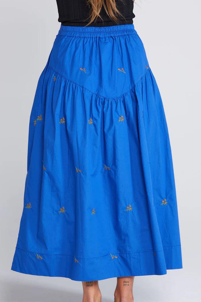 Good Thing Thing Thing Aria Skirt - Cobalt Blossom