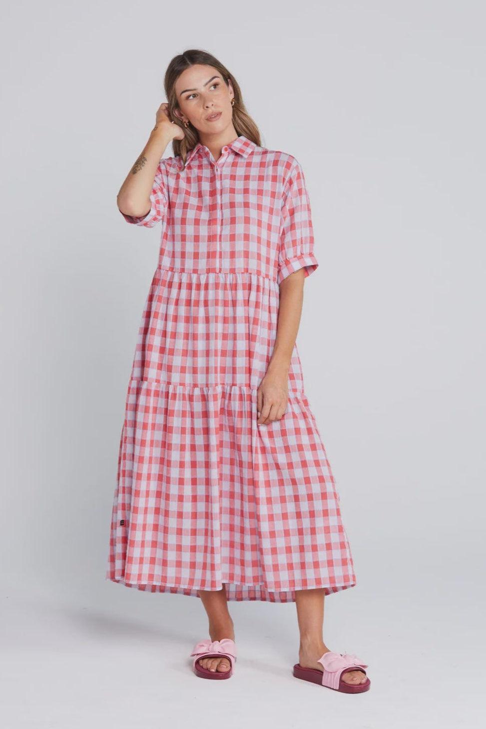 good thing Thing Thing Luna Dress - Check Mate