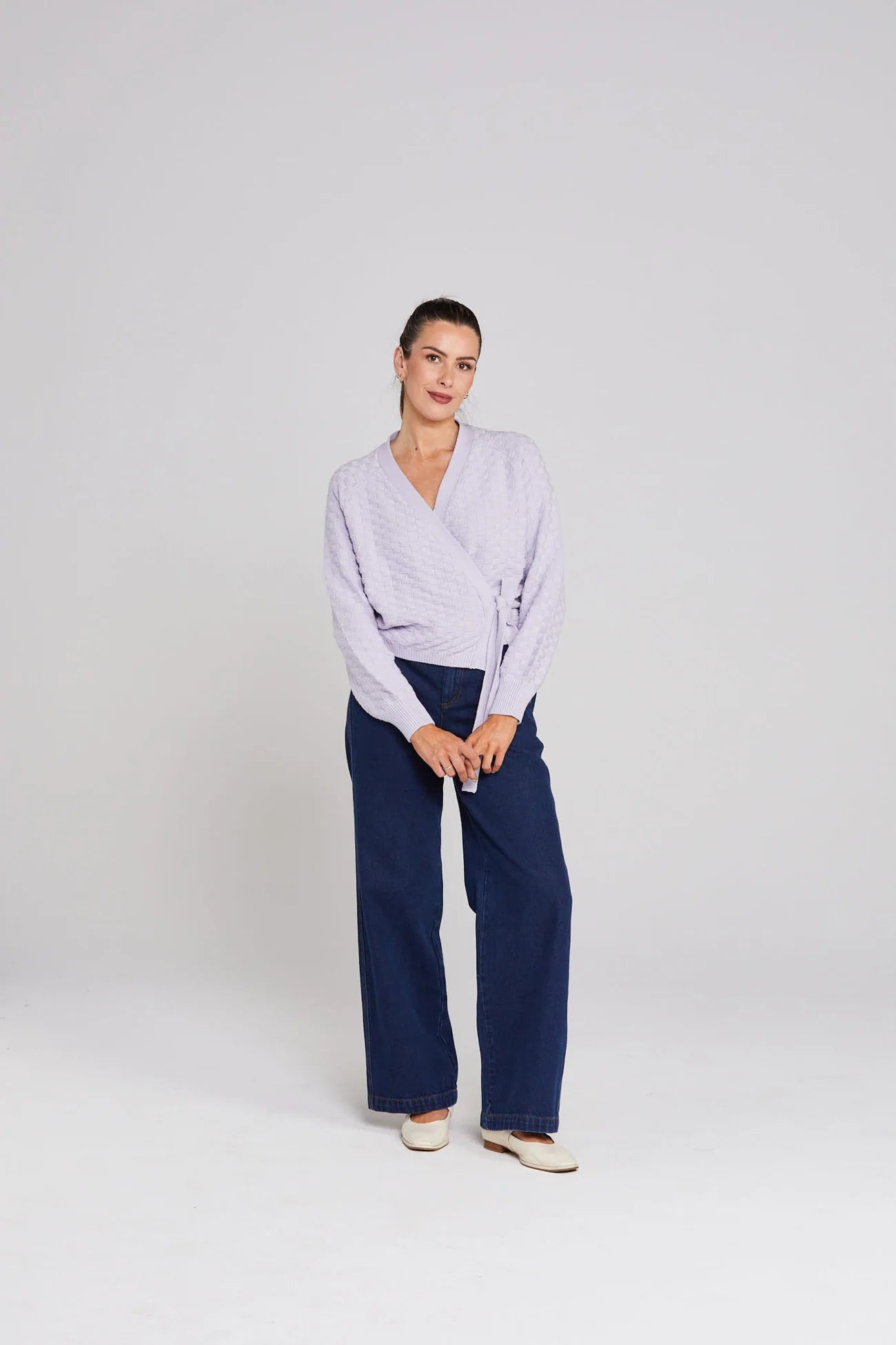 Good Thing Thing Thing Wrapt Cardigan - Lilac