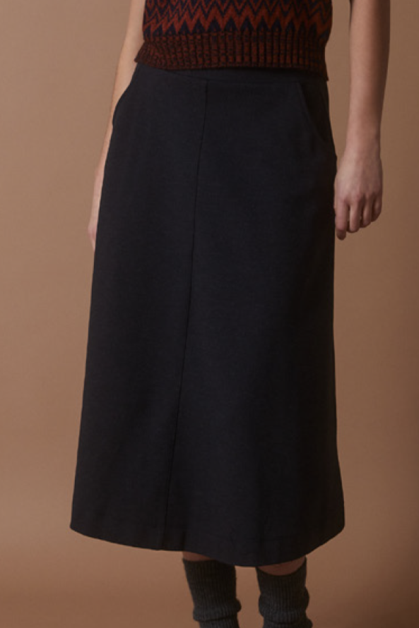 Good Thing Yerse A-Line Skirt - Navy