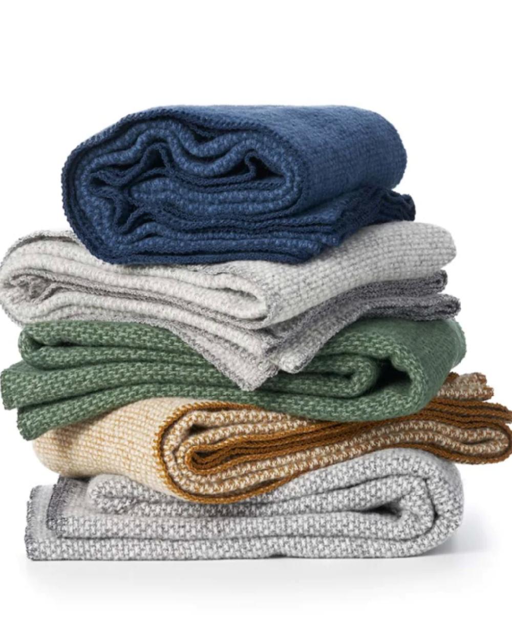 Good Thing Klippan Domino Lambswool Blanket - Creme Caramel