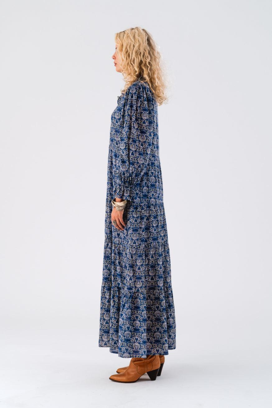 Good Thing Lollys Laundry Evelyn Maxi Dress - Blue Flower