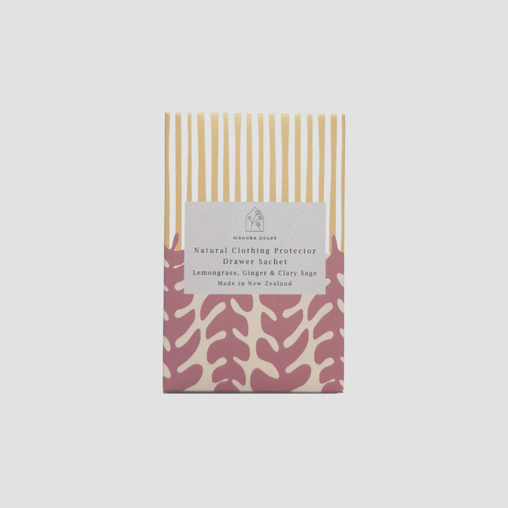 Good Thing Manuka House Contemporary Drawer Sachet - Lemongrass Ginger & Clary Sage
