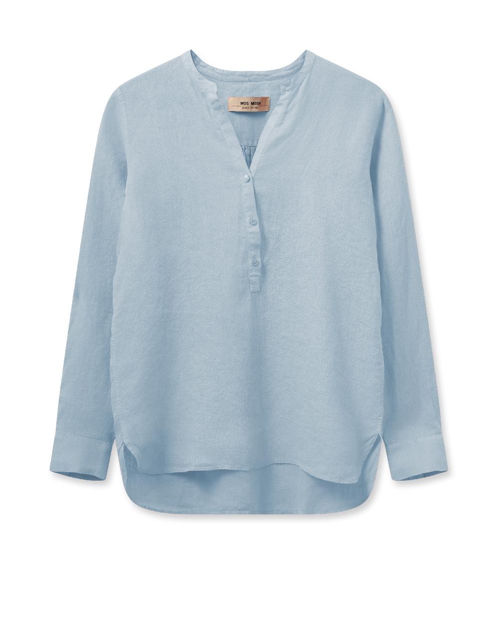 good thing Mos Mosh Danna Linen Blouse - Cashmere Blue