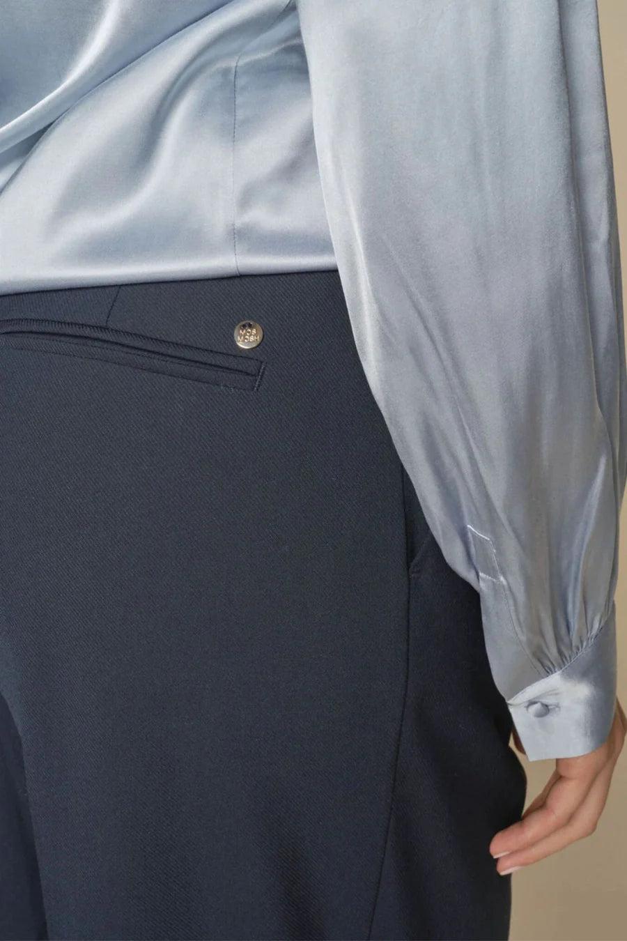 Good Thing Mos Mosh Enfa Satin Blouse - Celestial Blue