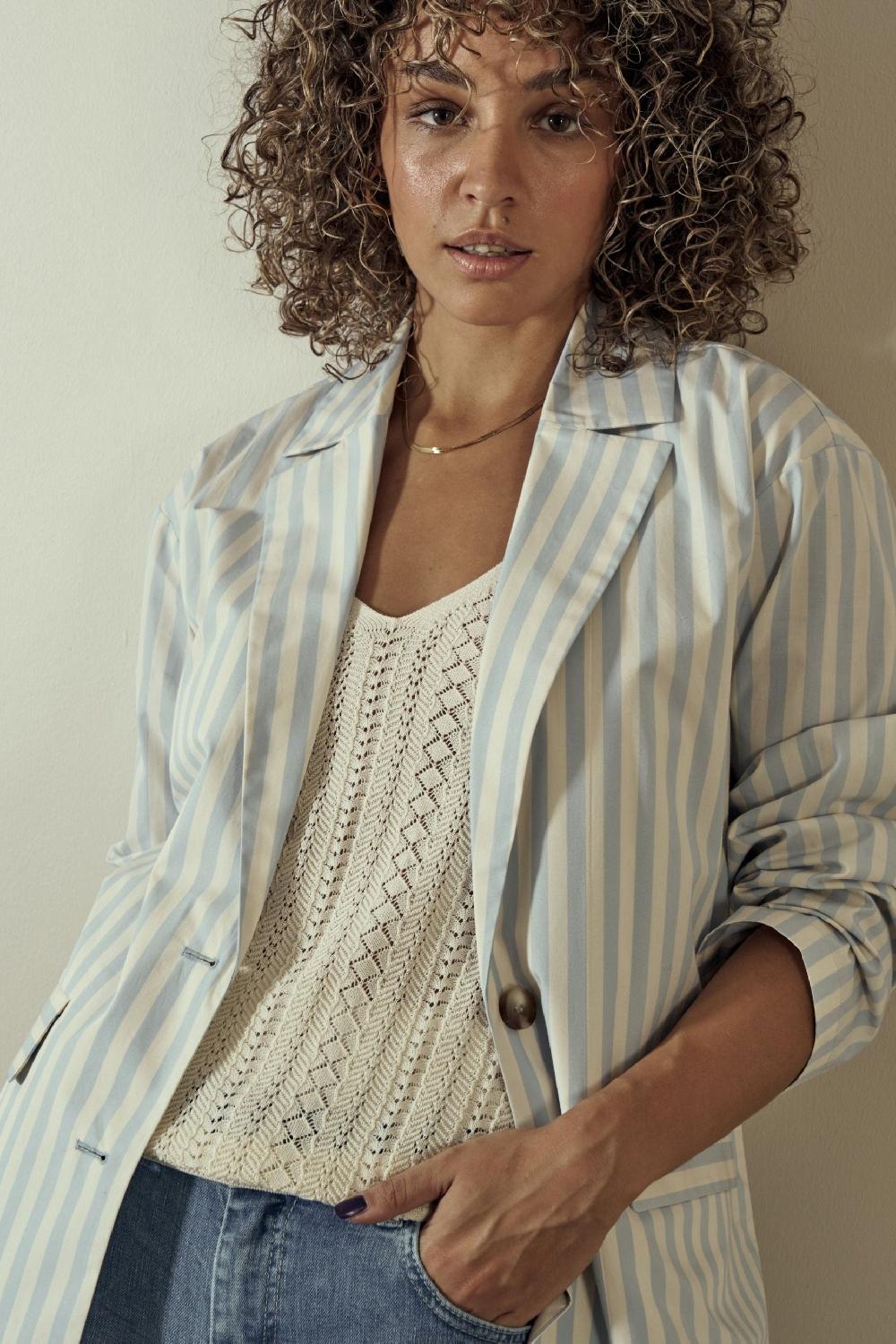 good thing Mos Mosh Kelby Penni Blazer - Cashmere Blue