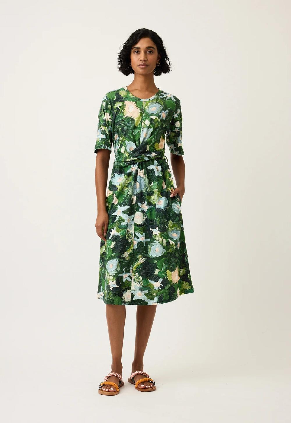 Good Thing Nancybird Terra Short Sleeve Wrap Dress - Garden
