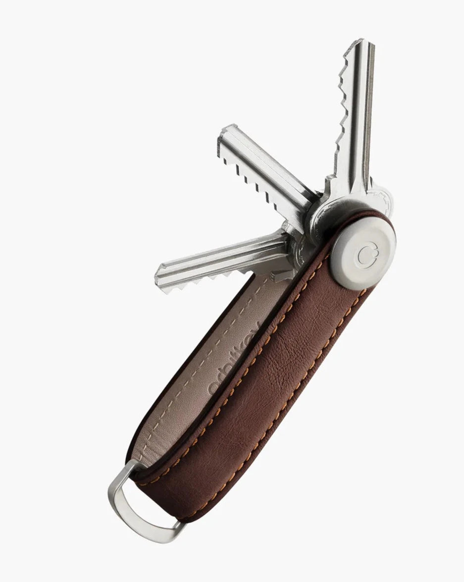 good thing OrbitKey Key Organiser Leather - Espresso/Brown