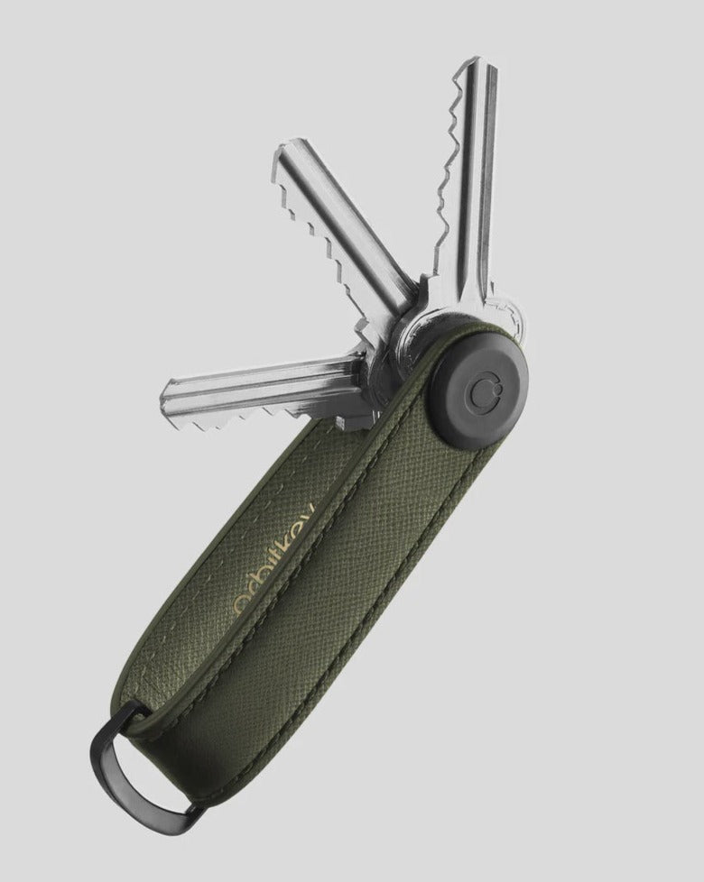 good thing Orbitkey Key Organiser Leather Saffiano - Olive