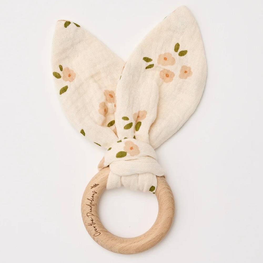 good thing Over The Dandelions Bunny Ears Teether - Daisy