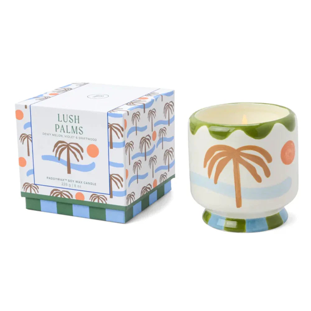 good thing Paddywax A Dopo Lush Palms Candle - Melon Violet & Driftwood