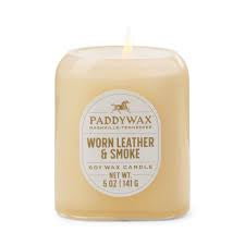 Good Thing Paddywax Vista Candle 140g - Worn Leather & Smoke