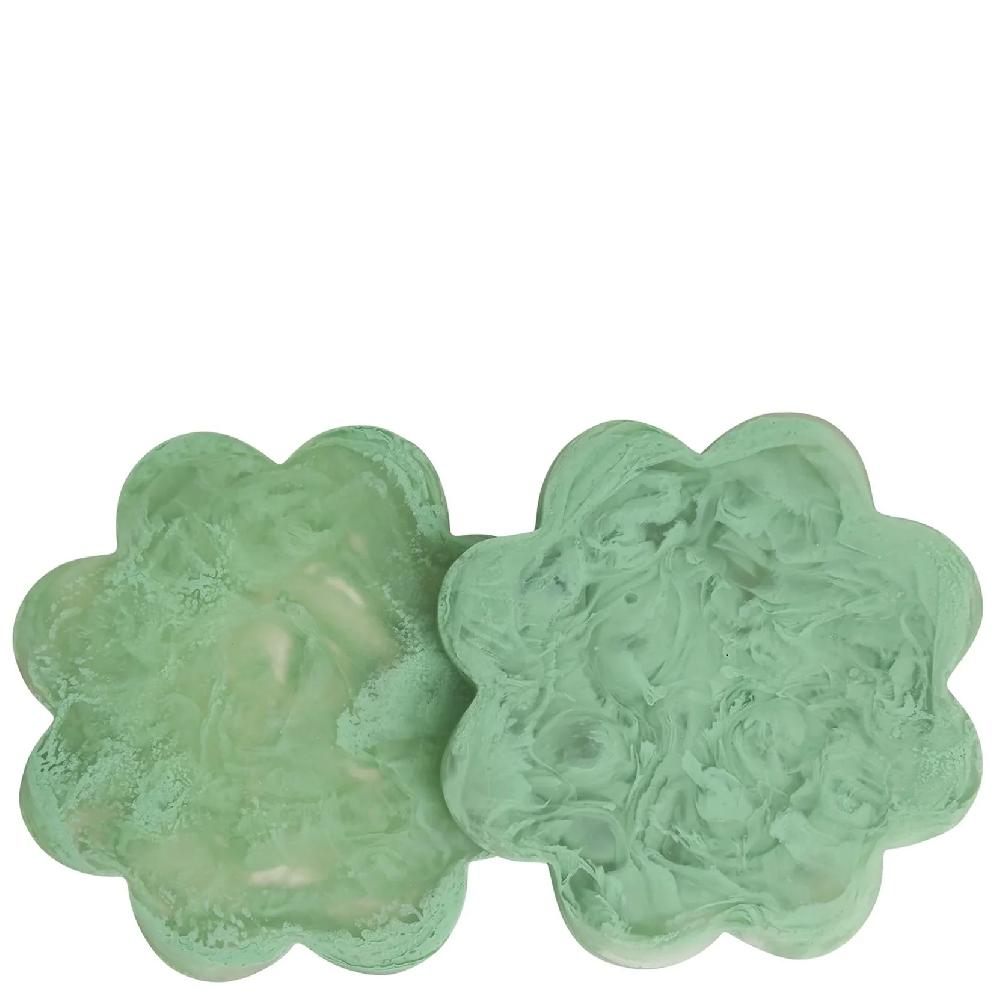 good thing Sage and Clare Cecilia Coasters Set of 2 - Emerald