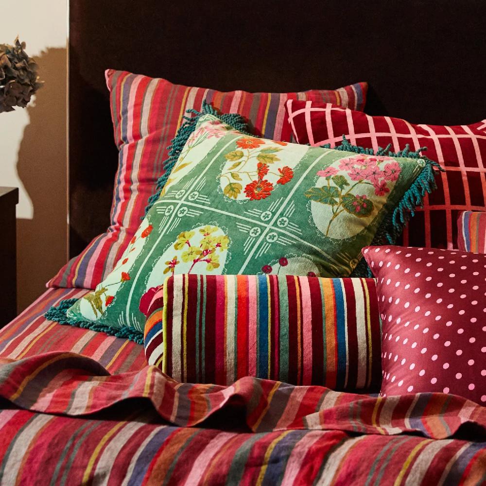 Good Thing Sage And Clare Gigi Velvet Cushion - Forest