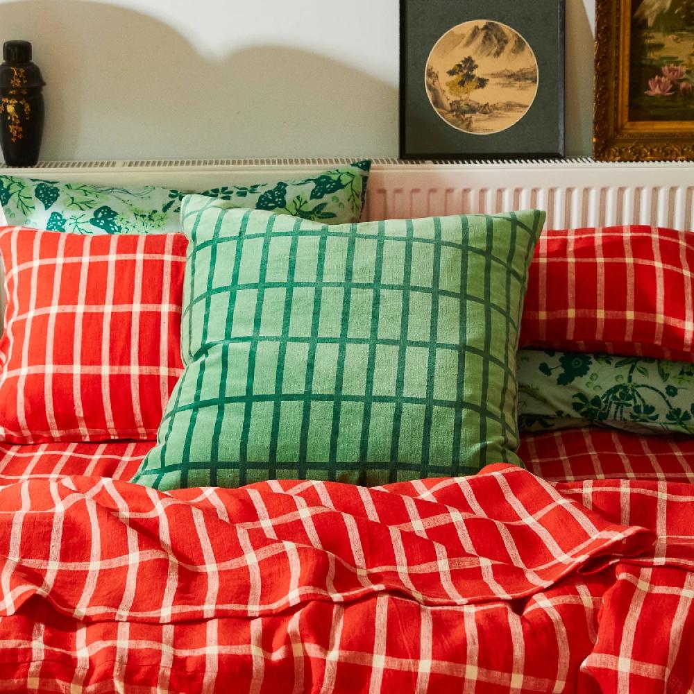 Good Thing Sage And Clare Remi Velvet Cushion - Emerald