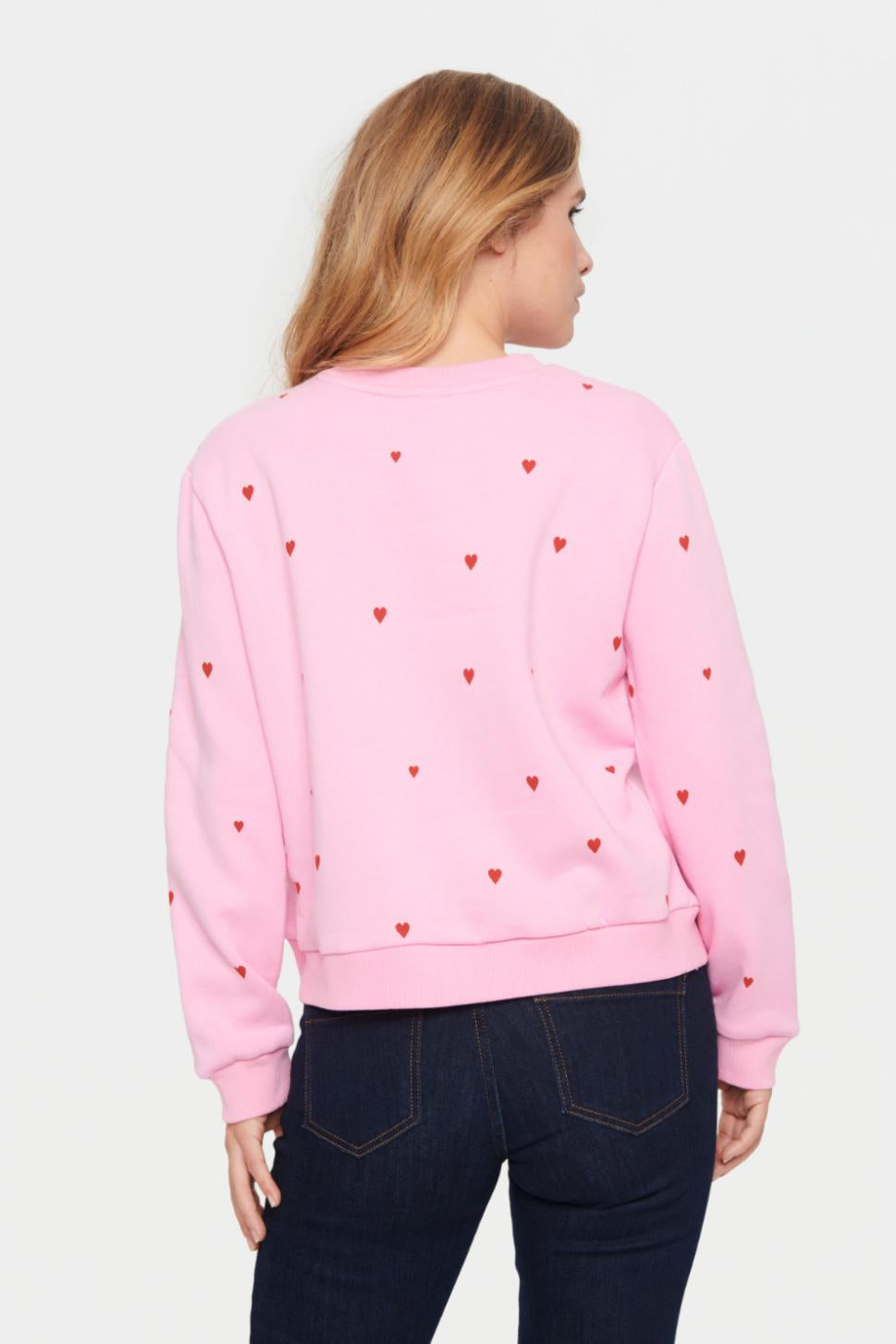 Good Thing Saint Tropez Dagni Sweatshirt - Bonbon Flame Hearts