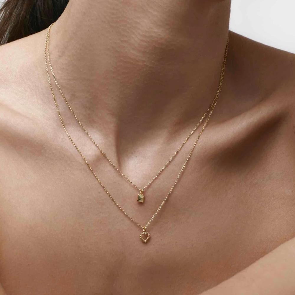 Good Thing Silk & Steel Superfine Mini Olympia Necklace - Gold