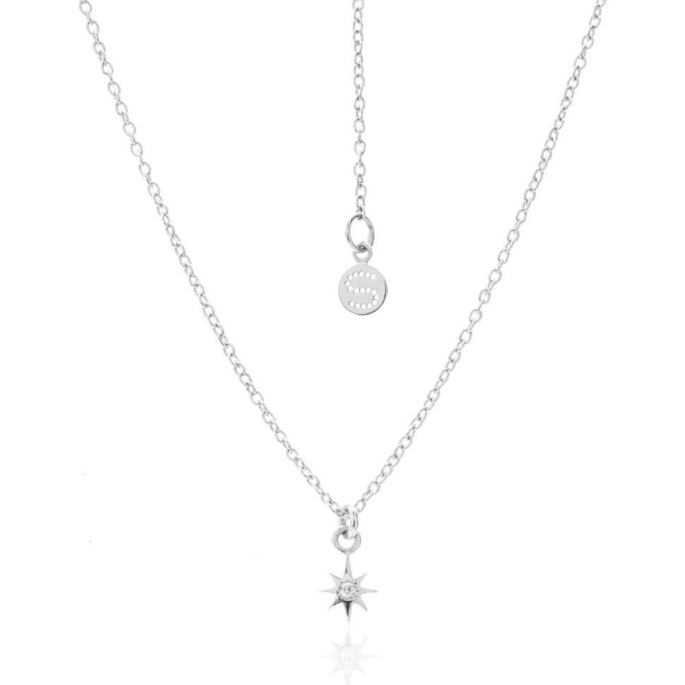good thing Silk & Steel Superfine Star Necklace - Silver
