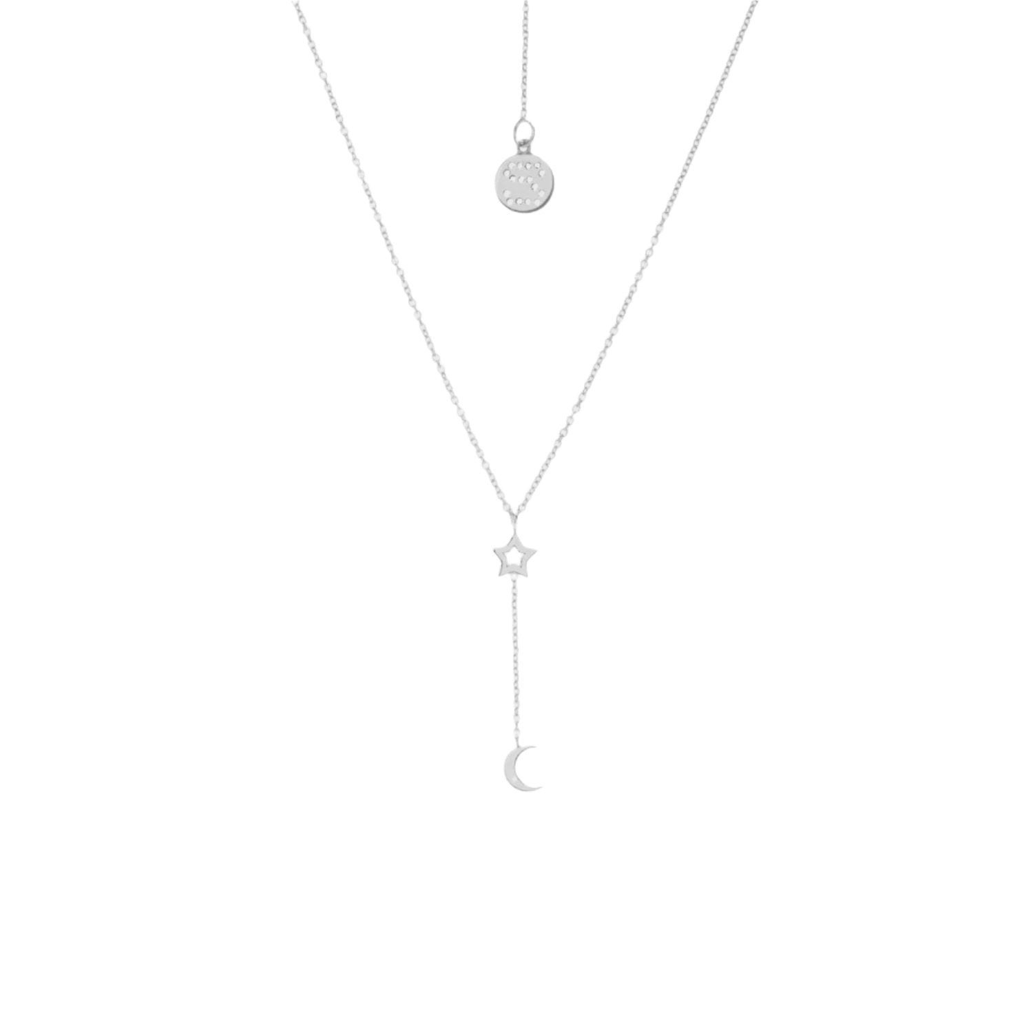 good thing Silk & Steel Superfine Starry Night Necklace - Silver