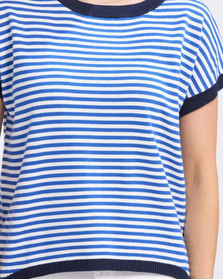 Good Thing Stella And Gemma Laneway Top - Cobalt Stripe