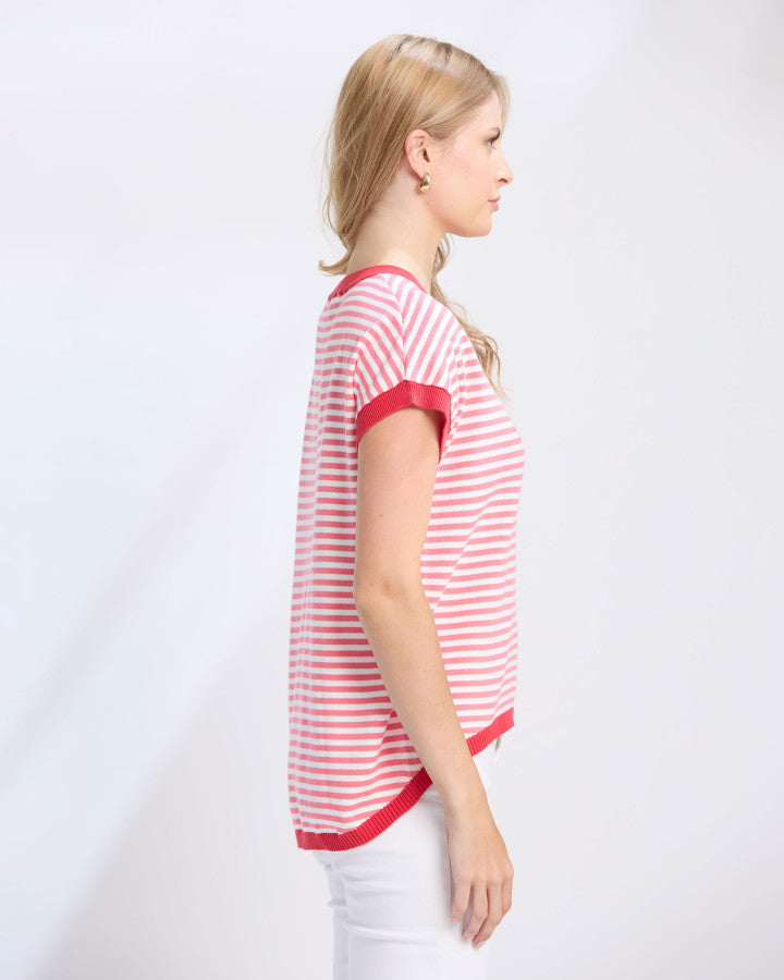Good Thing Stella And Gemma Laneway Top - Pink Stripe