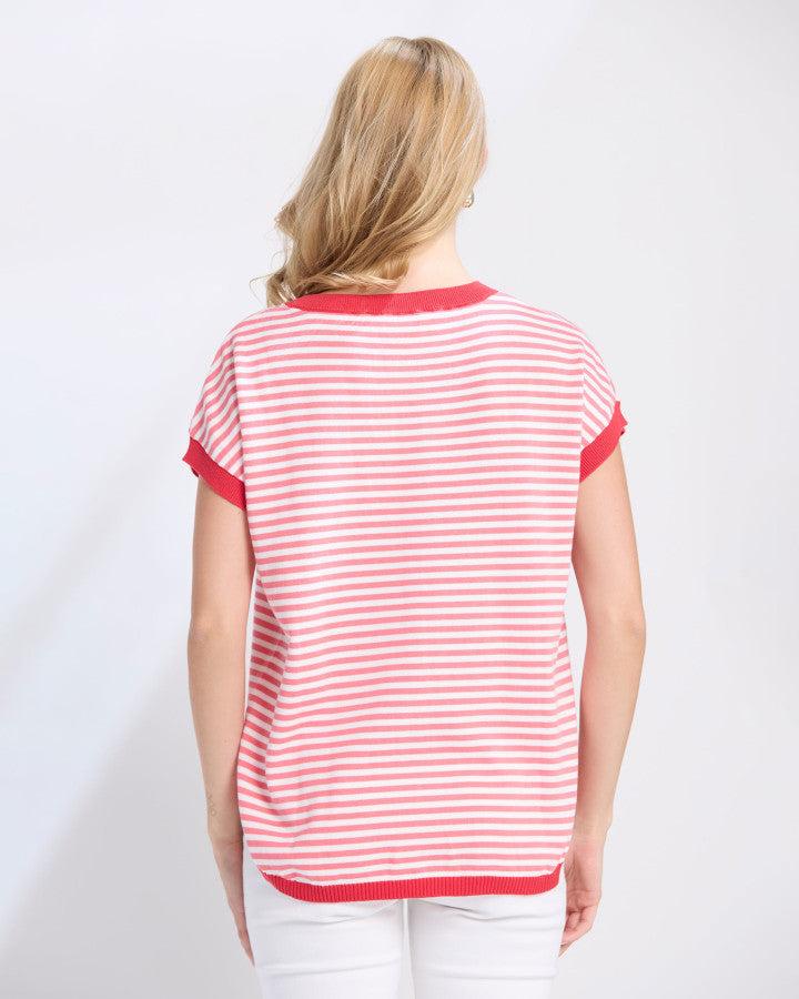 Good Thing Stella And Gemma Laneway Top - Pink Stripe