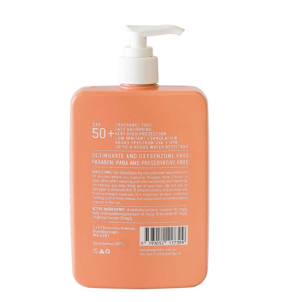 Good Thing We Are Feel Good Sensitive Sunscreen SPF50+ 400ml Pump
