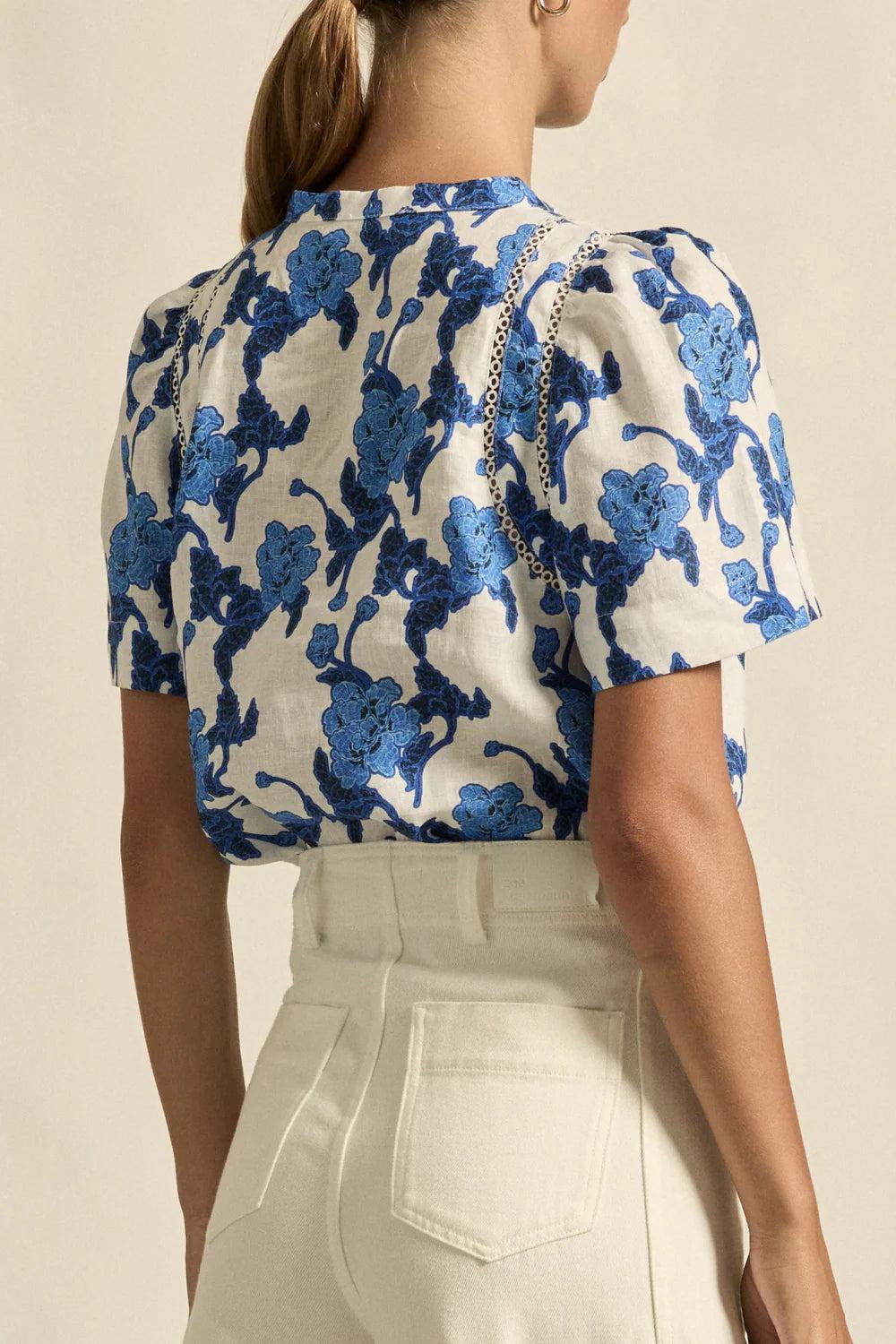 Good Thing Zoe Kratzmann Recollect Top - Azure Bouquet