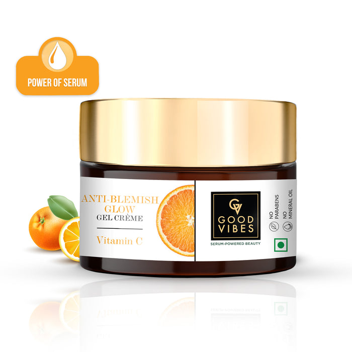 good vibes Anti Blemish Glow gel Creme Vitamin C with Power of Serum