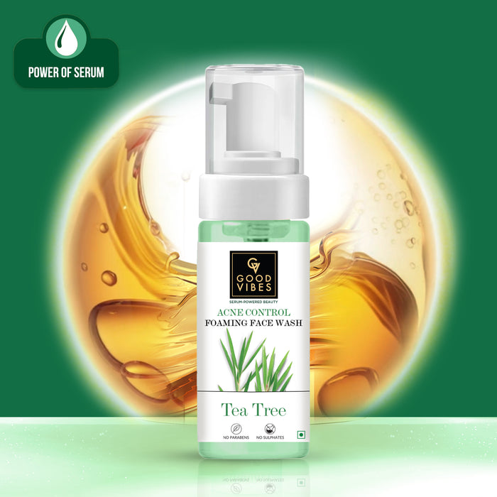 Good Vibes Acne Control Tea Tree Foaming Face Wash
