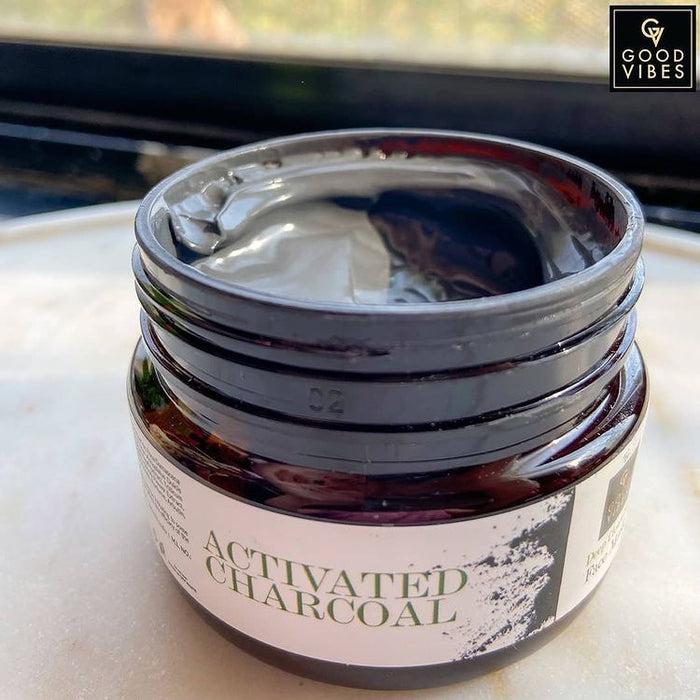 Good Vibes Good Vibes Activated Charcoal Deep Cleansing Face Mask | Anti-Acne Softening | With Liquorice | No Parabens No Sulphates No Mineral Oil (100 G)