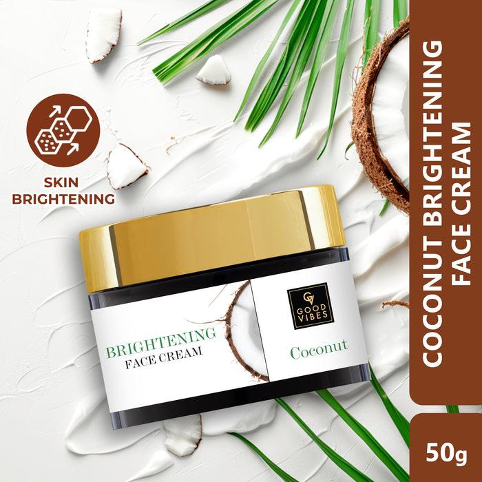 good vibes Brightening Face Cream - Coconut (50 g)
