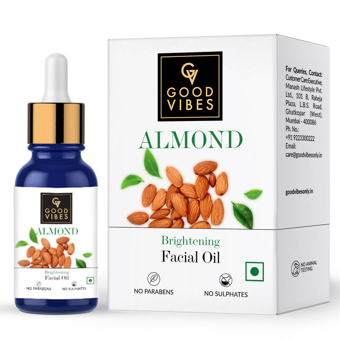 good vibes Good Vibes Brightening Facial Oil - Almond (10 ml)