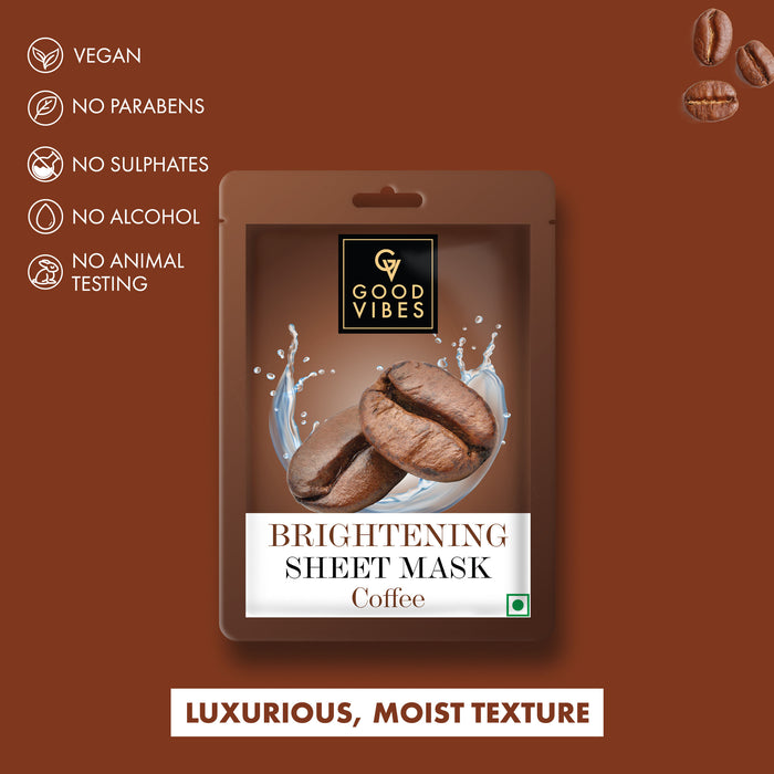 Good Vibes Coffee Brightening Sheet Mask
