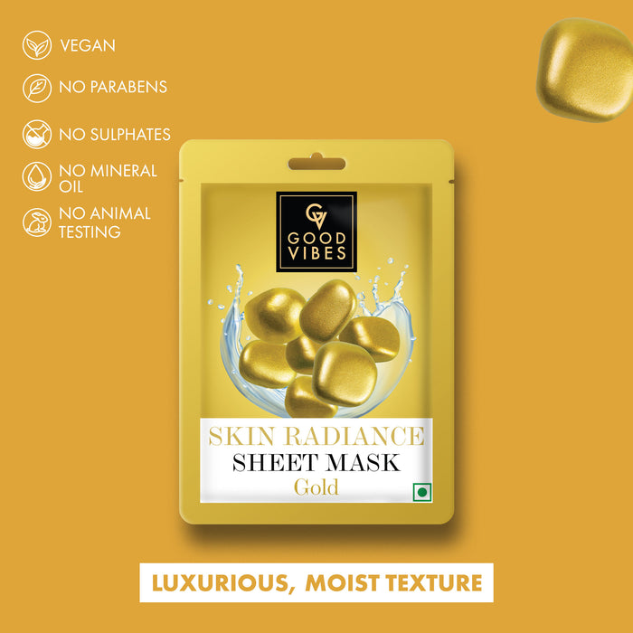 Good Vibes Gold Skin Radiance Sheet Mask