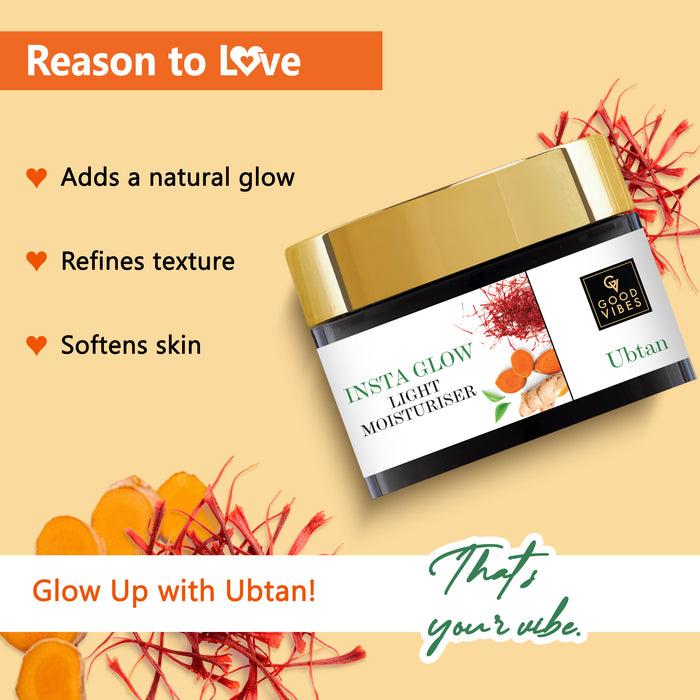 Good Vibes Insta Glow Light Moisturiser - Ubtan