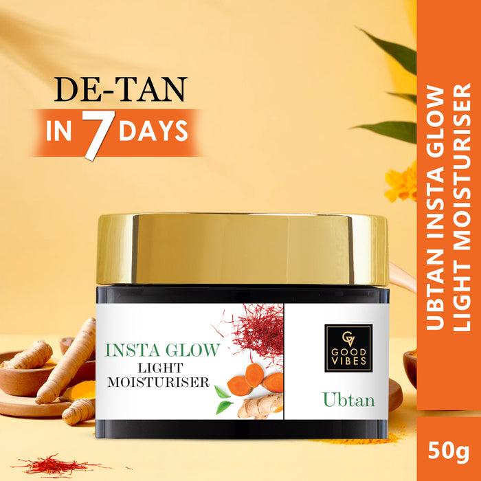 good vibes Insta Glow Light Moisturiser - Ubtan