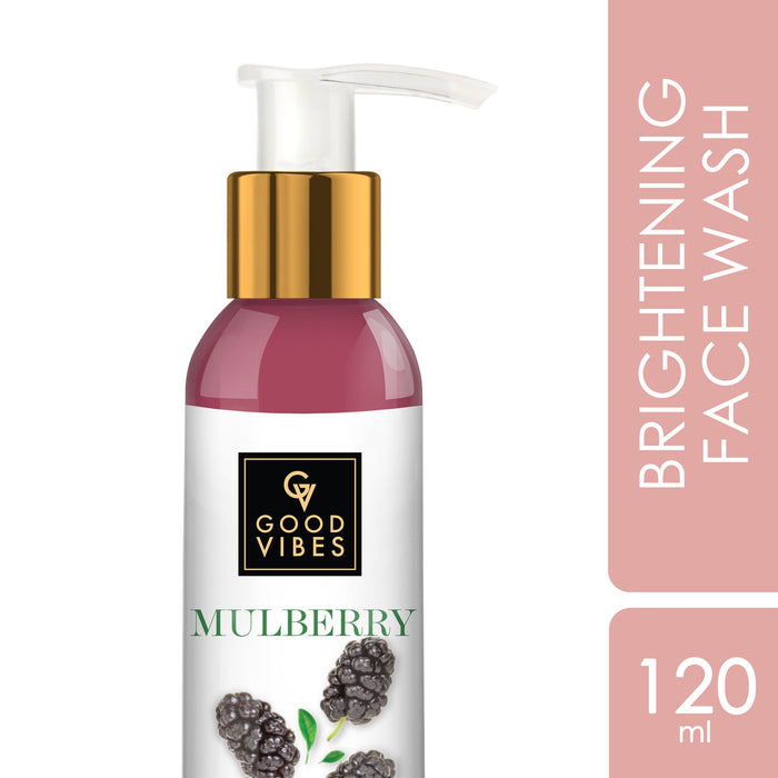 good vibes Mulberry Brightening Face Wash (120 ml)