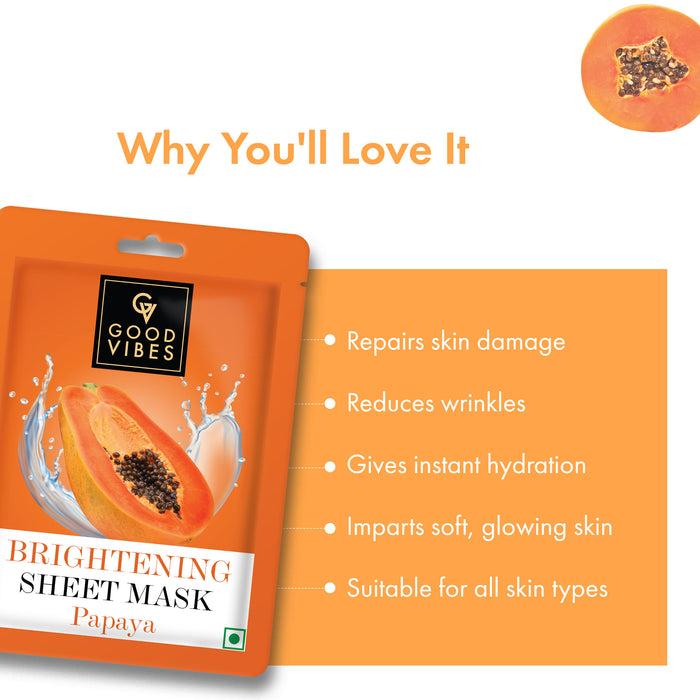 Good Vibes Papaya Brightening Sheet Mask