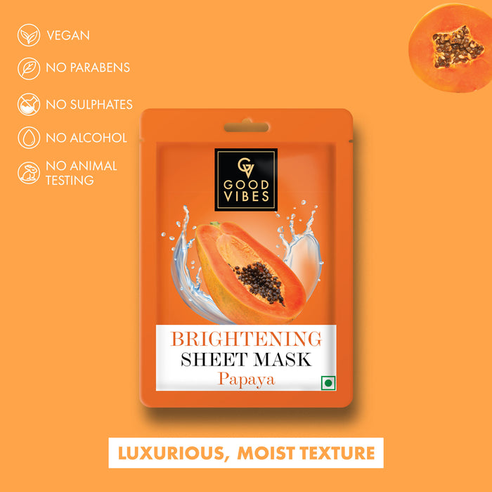 Good Vibes Papaya Brightening Sheet Mask