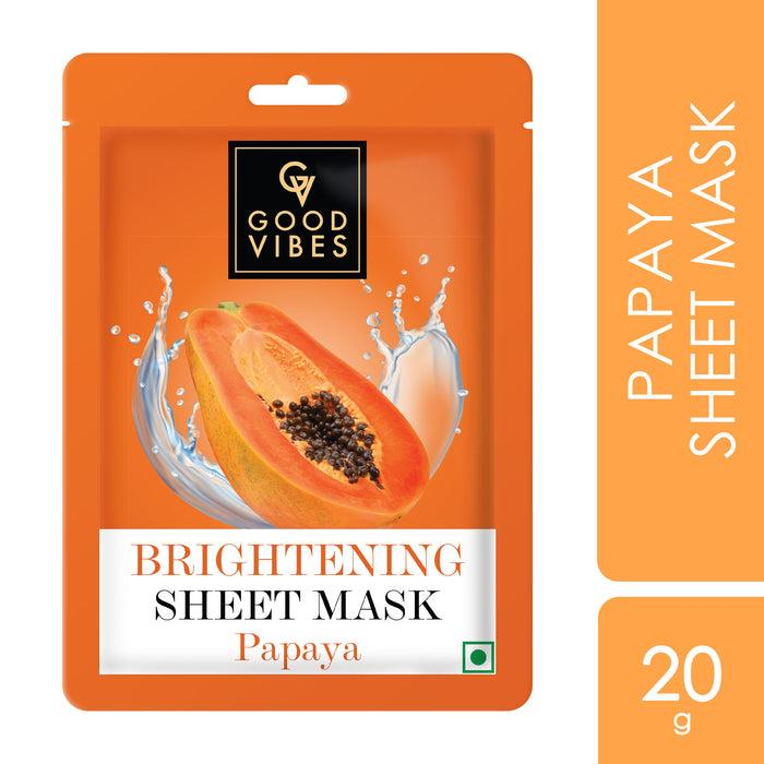 good vibes Papaya Brightening Sheet Mask