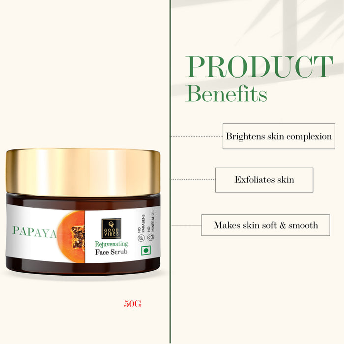 Good Vibes Papaya Rejuvenating Face Scrub